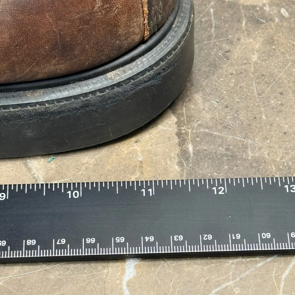 Vintage Red Wing SuperSole Boots Men 10 Brown Leather Made In USA Distressed